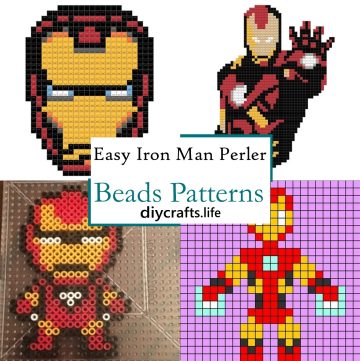 Easy Iron Man Perler Beads Patterns