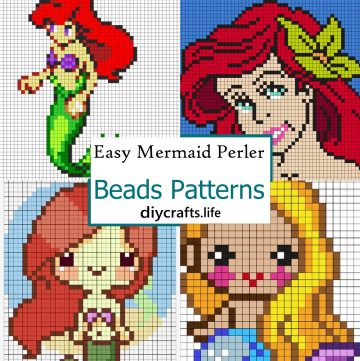 Easy Mermaid Perler Beads Patterns 1