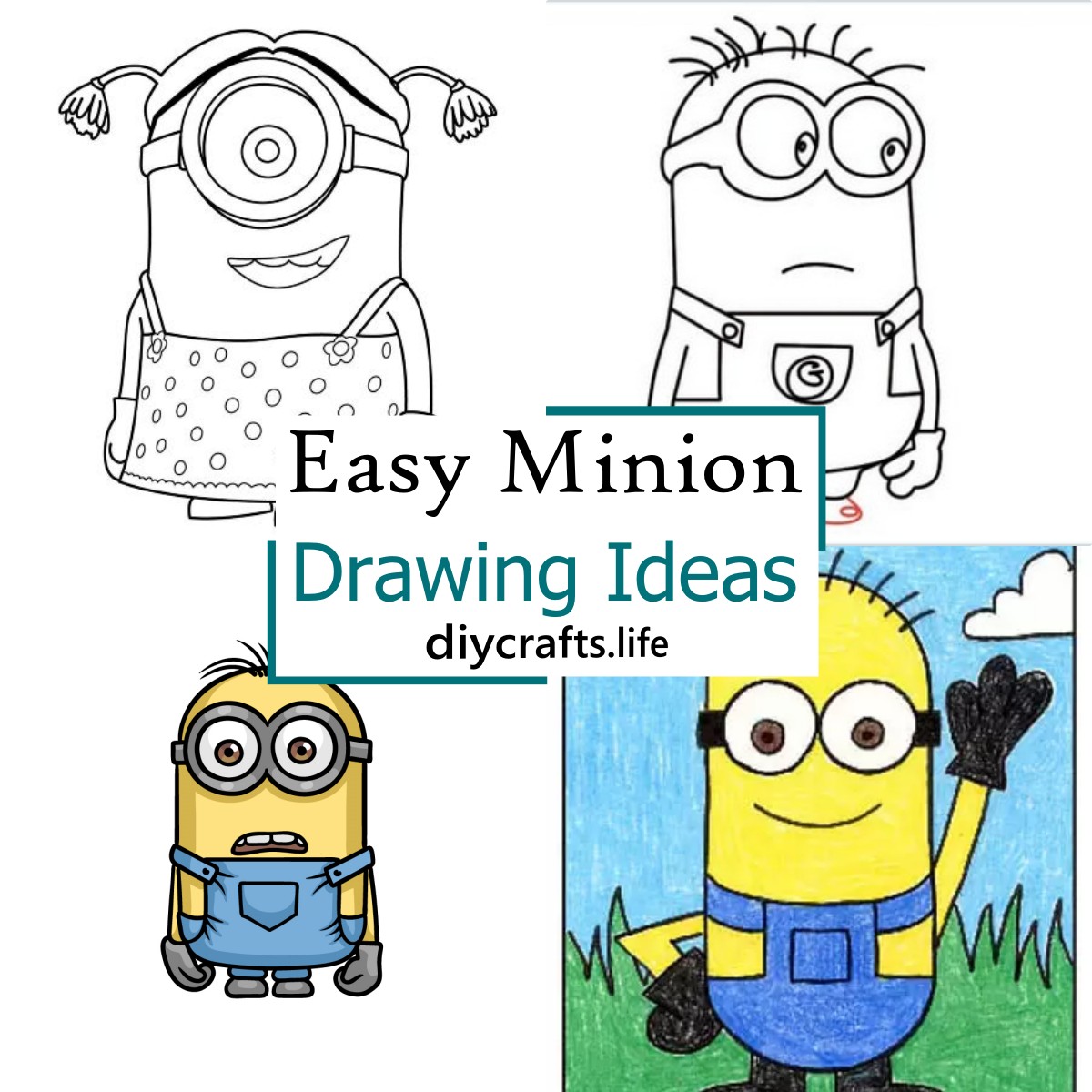 How to Draw a Minion - Easy Drawing Tutorial For Kids