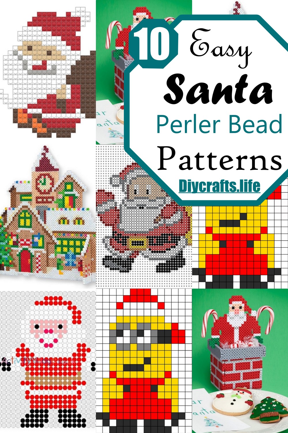 Easy Santa Perler Beads Patterns