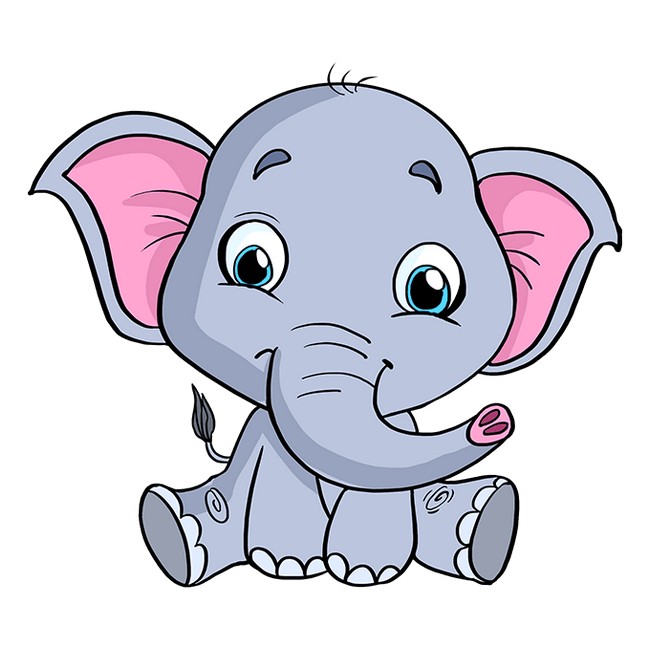 How To Draw A Baby Elephant