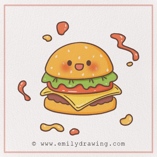 How To Draw A Hamburger