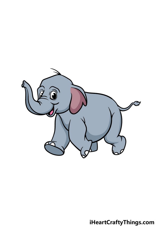 How to Draw A Baby Elephant