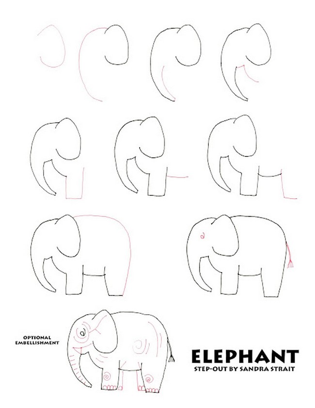 Huge Elephant Drawing