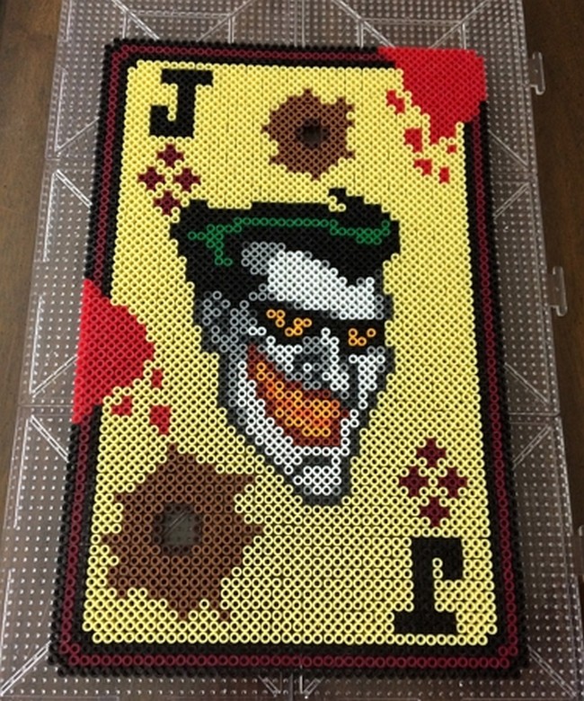 Joker Card Perler Bead