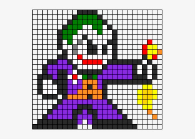 Joker With Rubber Chicken beaded masterpiece