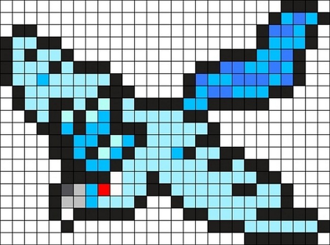 Legendary Pokemon Articuno Perler Bead Pattern