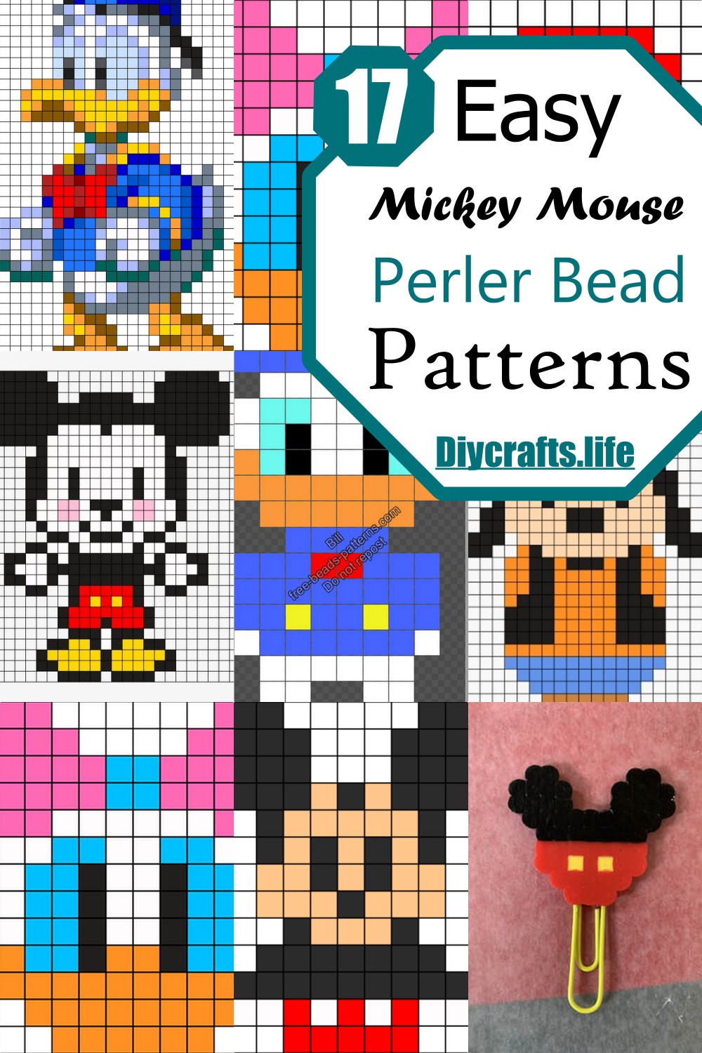 Mickey Mouse Perler Beads Patterns