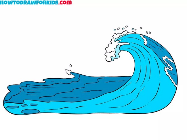 Ocean Waves Drawing
