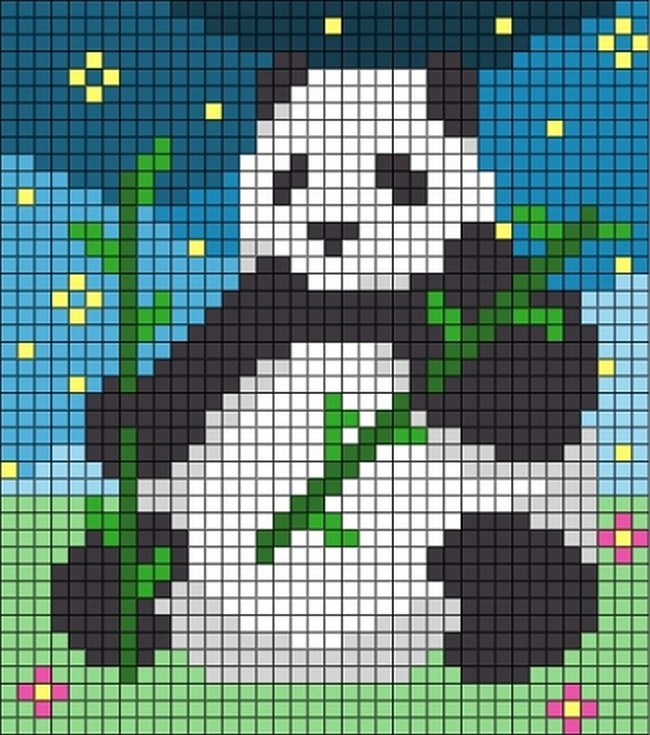 Panda Eating Bamboo