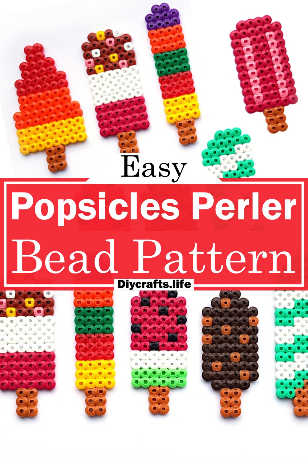 Popsicles Perler Bead Pattern
