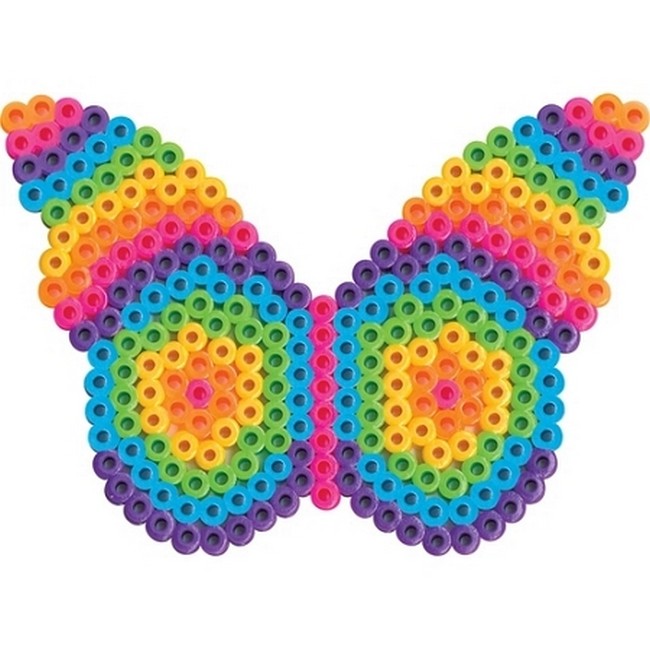Rainbow Butterfly Perler Project