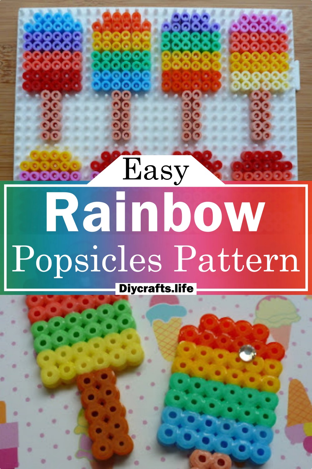 Rainbow Popsicles Pattern
