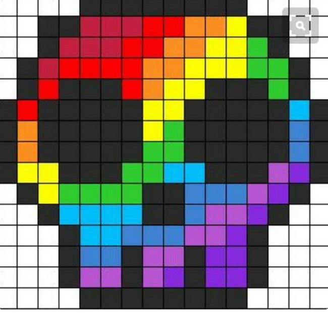 Rainbow Skull Pattern