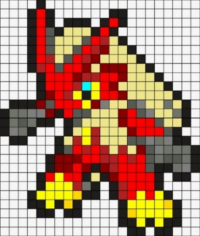 pixel art templates legendary pokemon