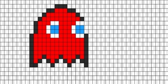 Simple Red Ghost Pattern