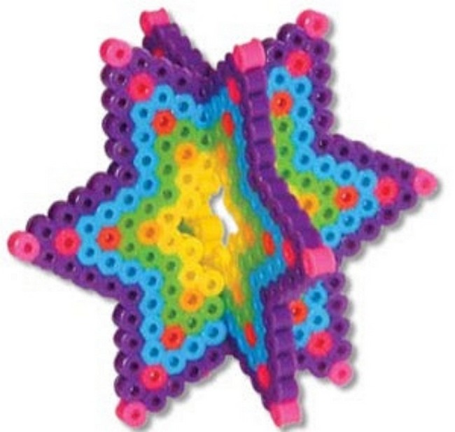 Six-Pointed Star Perler Bead Pattern