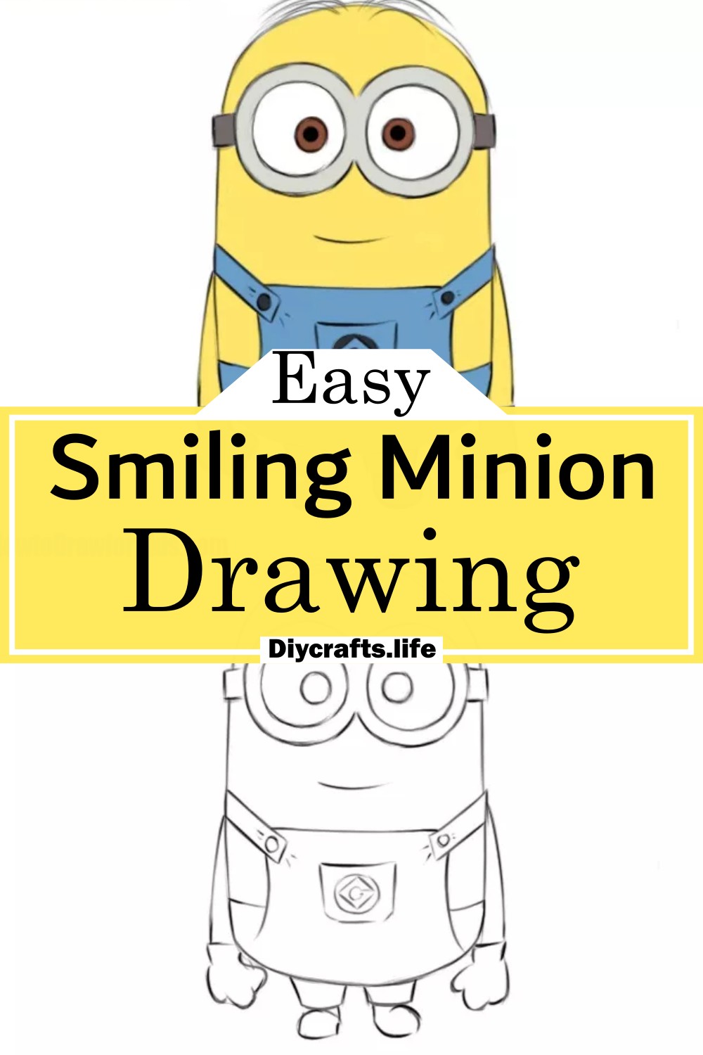 Smiling Minion Drawing
