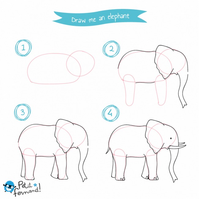 Tall Elephant Sketch