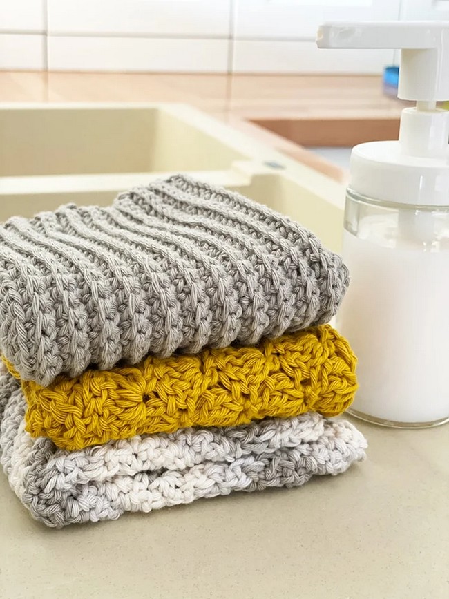 Crochet Dishcloth Pattern Set