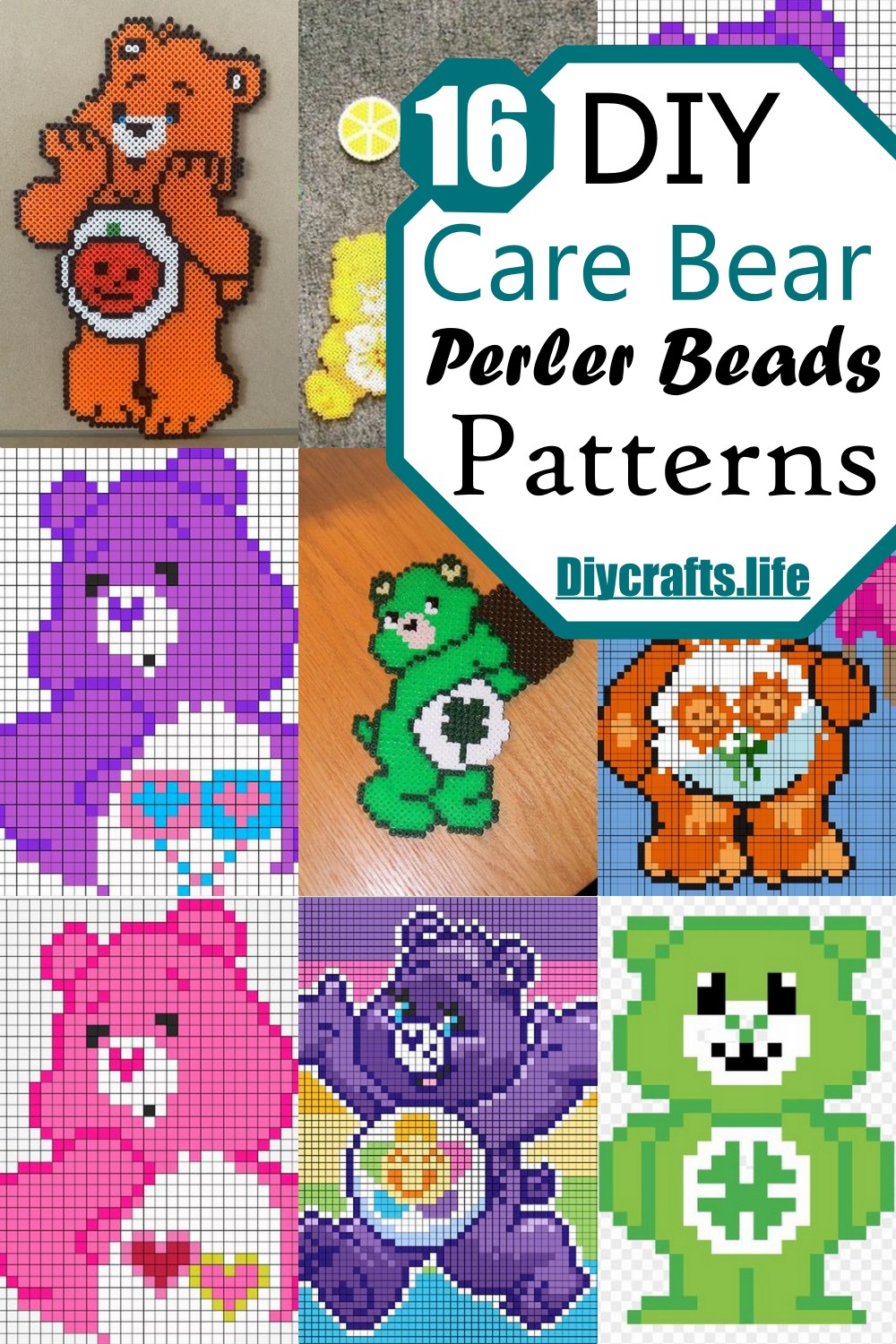 Easy Care Bear Perler Beads Patterns