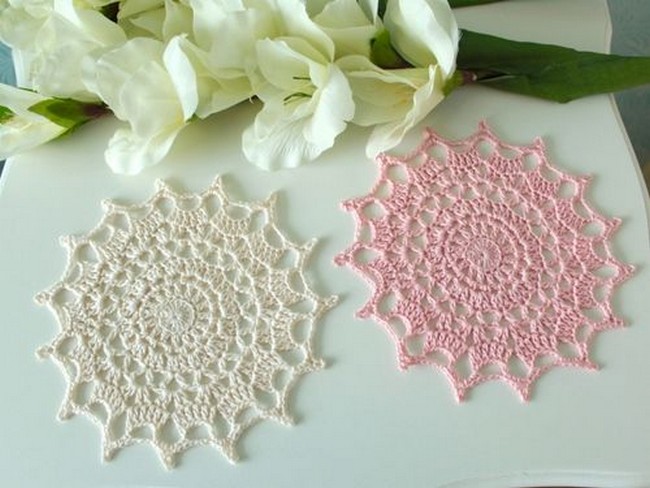 Free Round Crochet Coaster Pattern