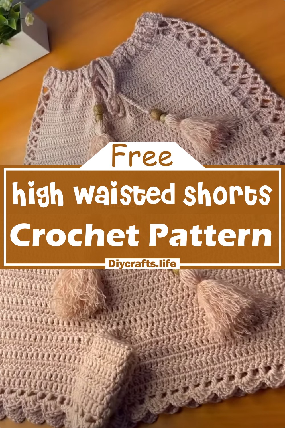 High Waisted Crochet Shorts
