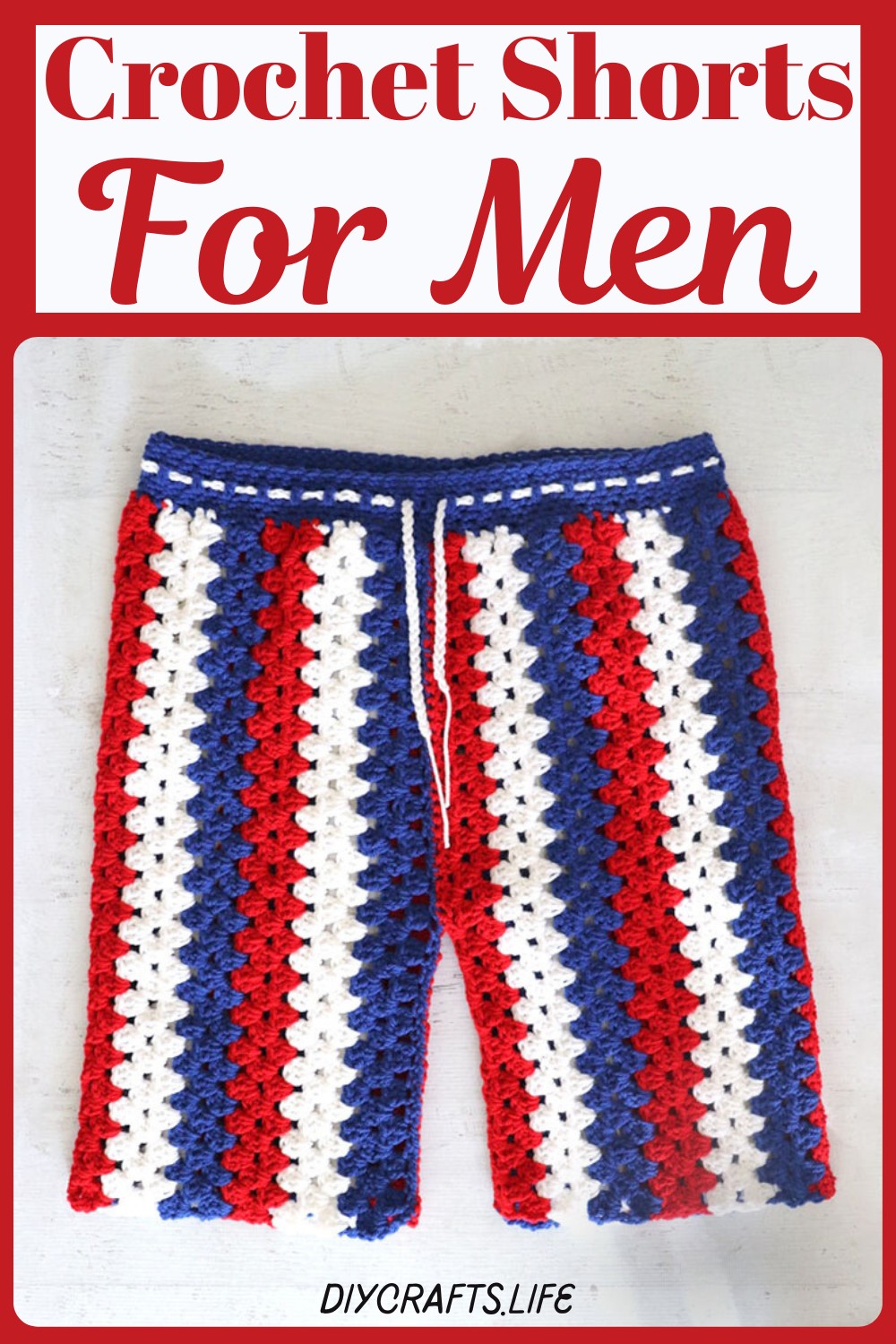 Men's Crochet Shorts