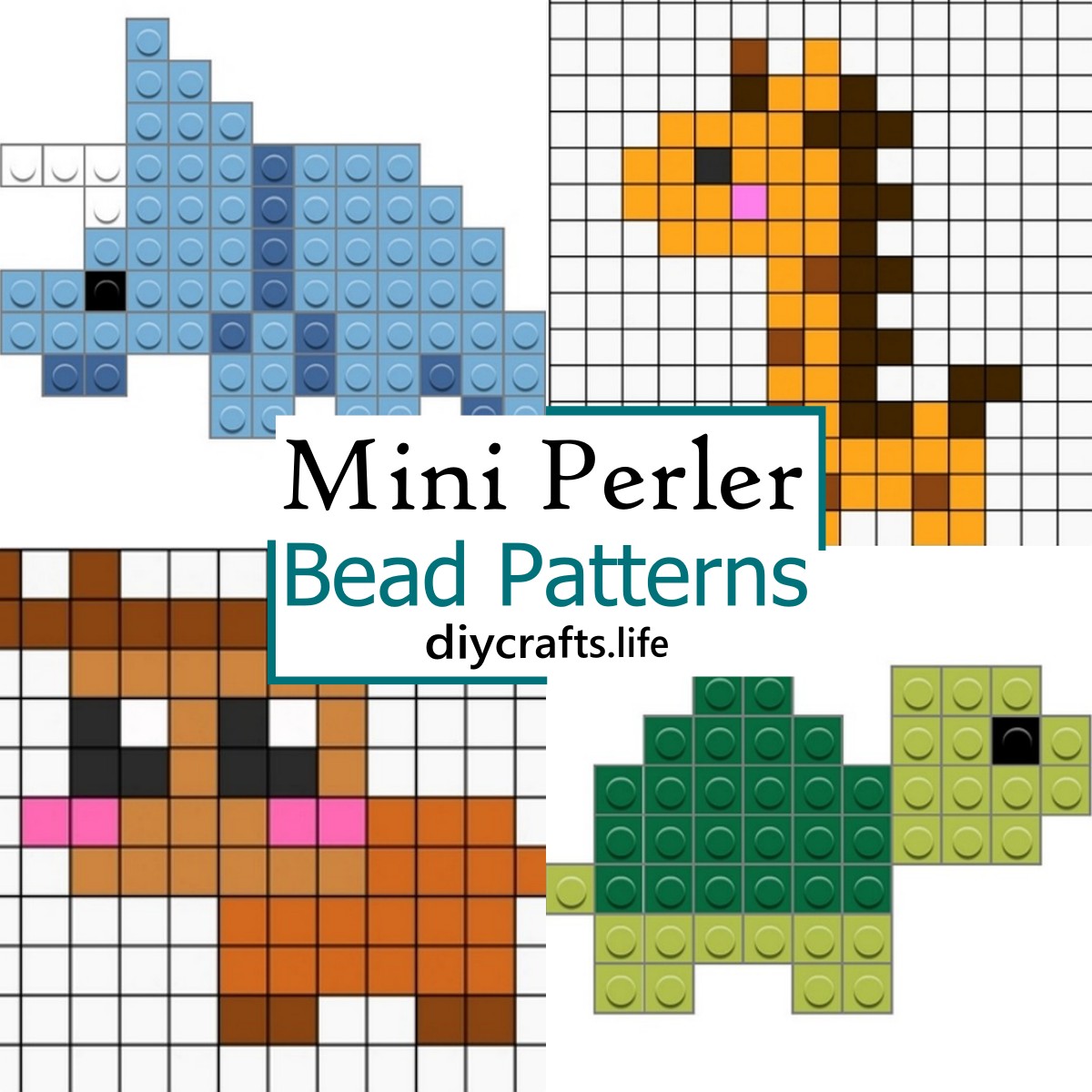 20 Mini Perler Bead Patterns For Fun Crafting - DIY Crafts