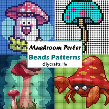 Mushroom Perler Beads Patterns 1