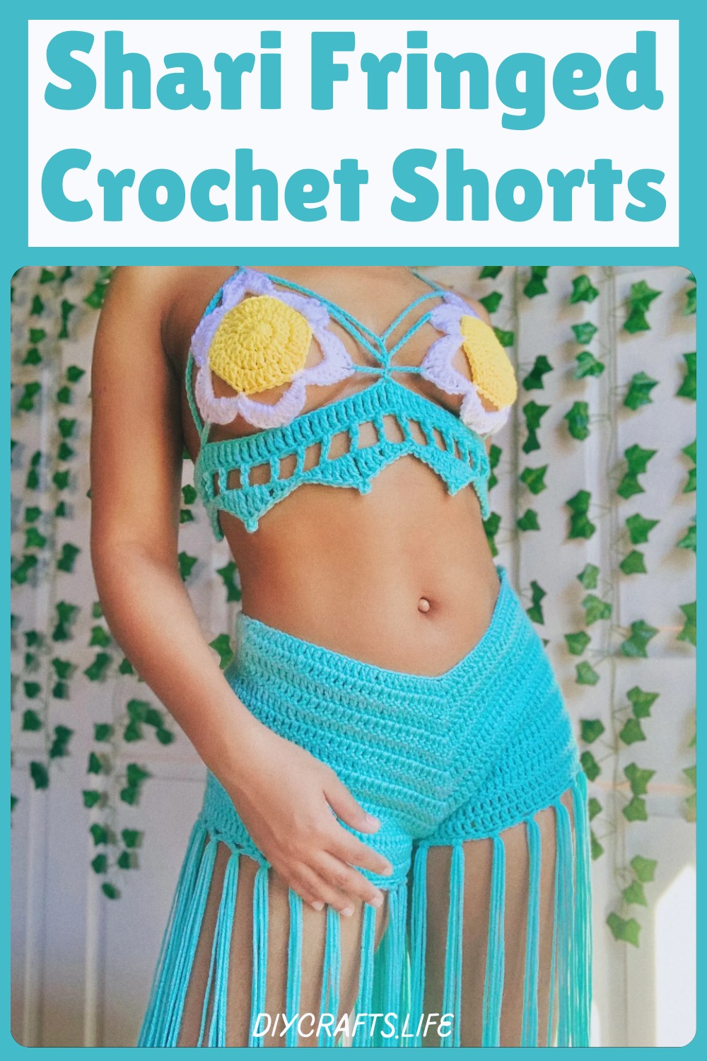 Shari Fringed Crochet Shorts Set Pattern