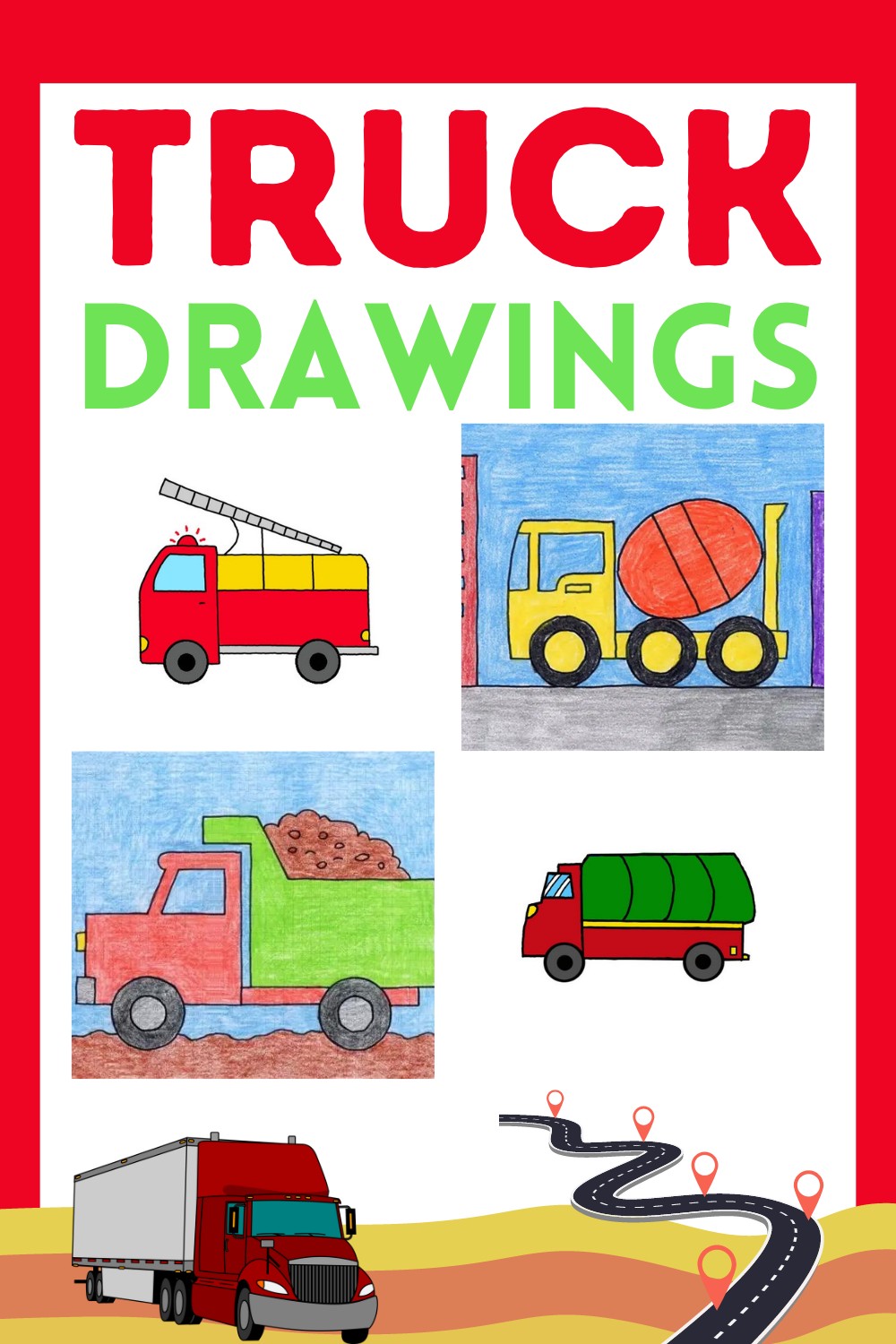 Easy truck Drawings