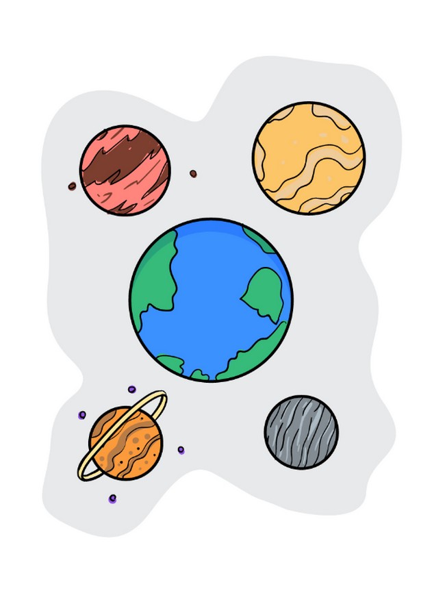 How To Draw Planets