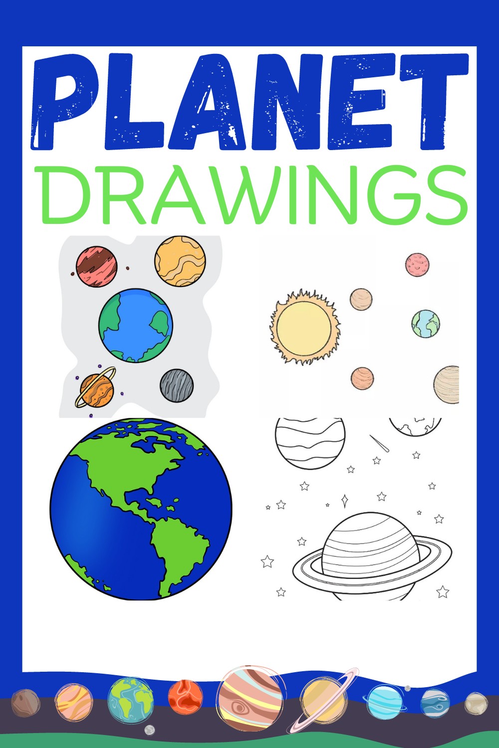 Art Lesson for Kids: Solar System Drawing by Purple Paintbrush | TPT-nextbuild.com.vn
