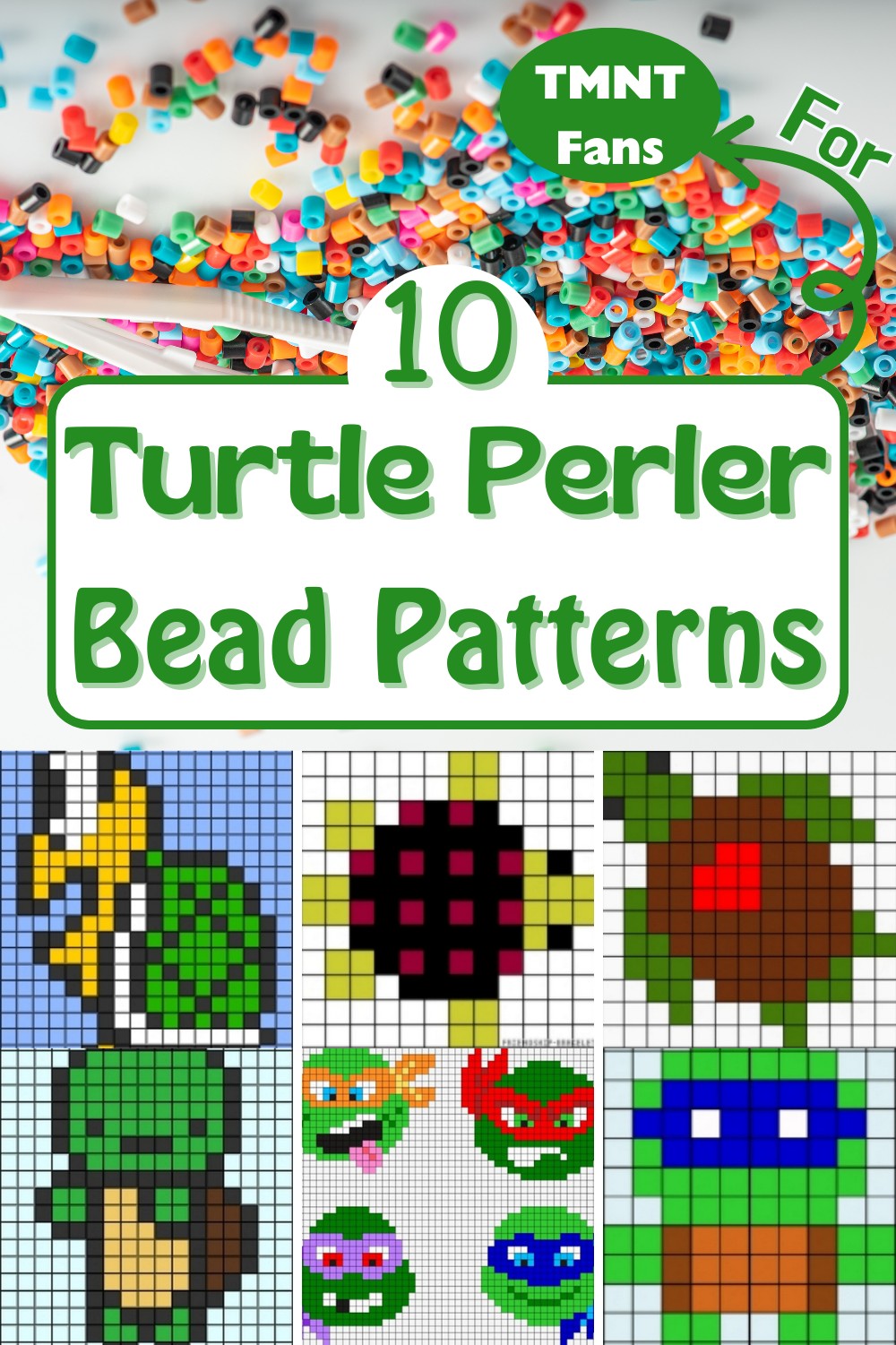 10 Turtle Perler Bead Patterns For TMNT Fans