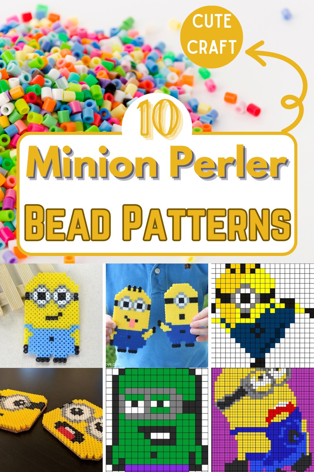 10 Minion Perler Bead Patterns