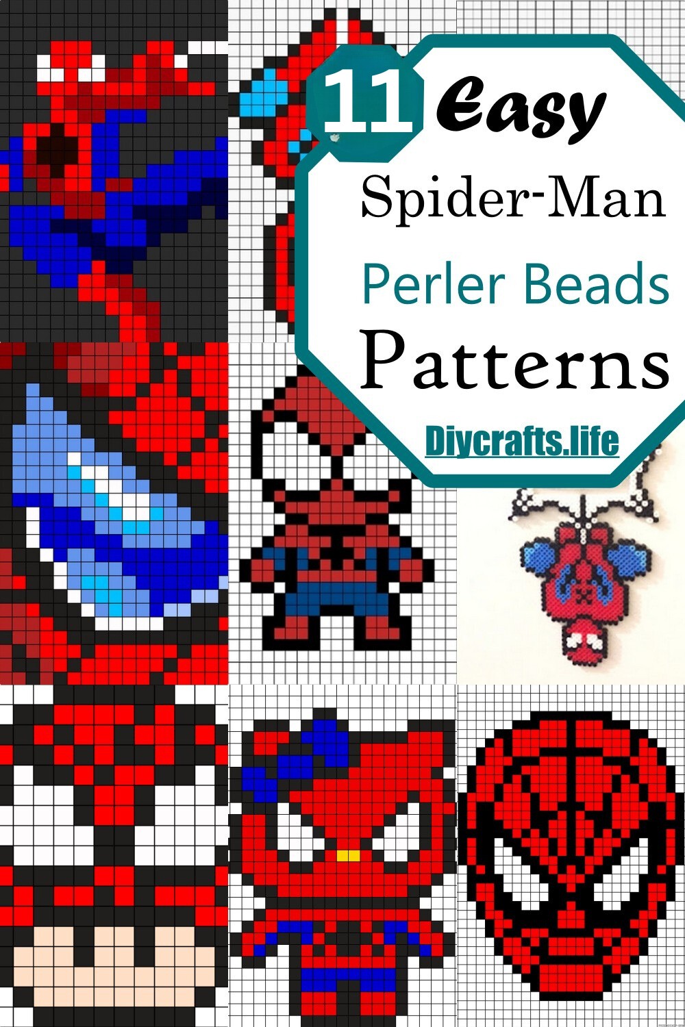 11 Spiderman Perler Bead Patterns
