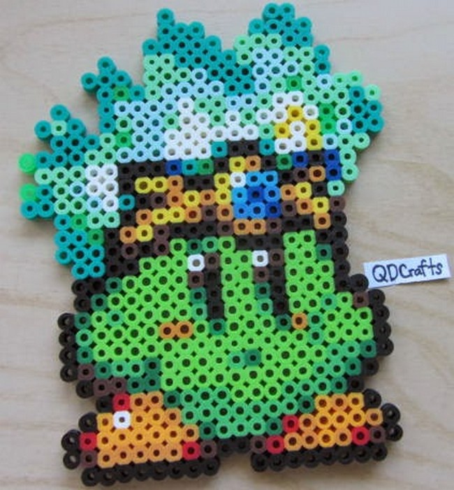 Plasma Kirby Perler Beads