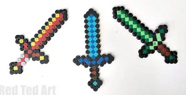 Minecraft Perler Beads Sword