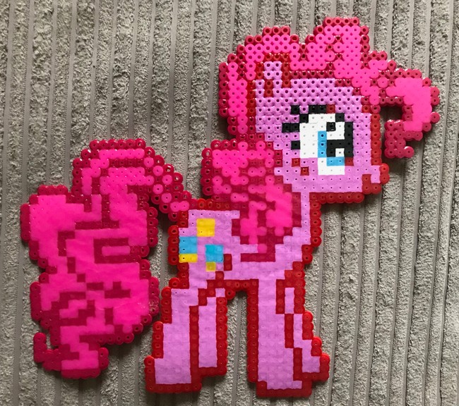 My Little Pony Pinkie Pie Hama Bead Pattern