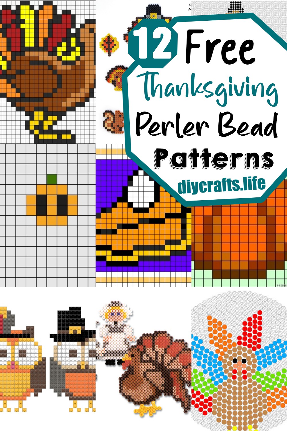 Thanksgiving Perler Bead Patterns