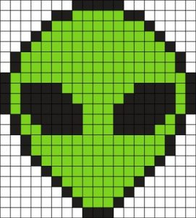Alien Perler Bead Pattern