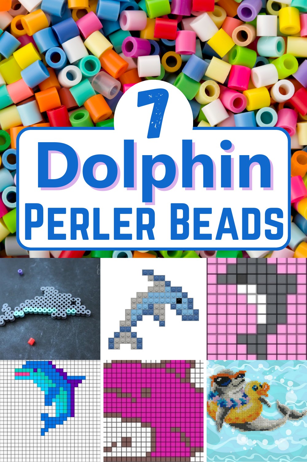 7 Dolphin Perler Beads Patterns