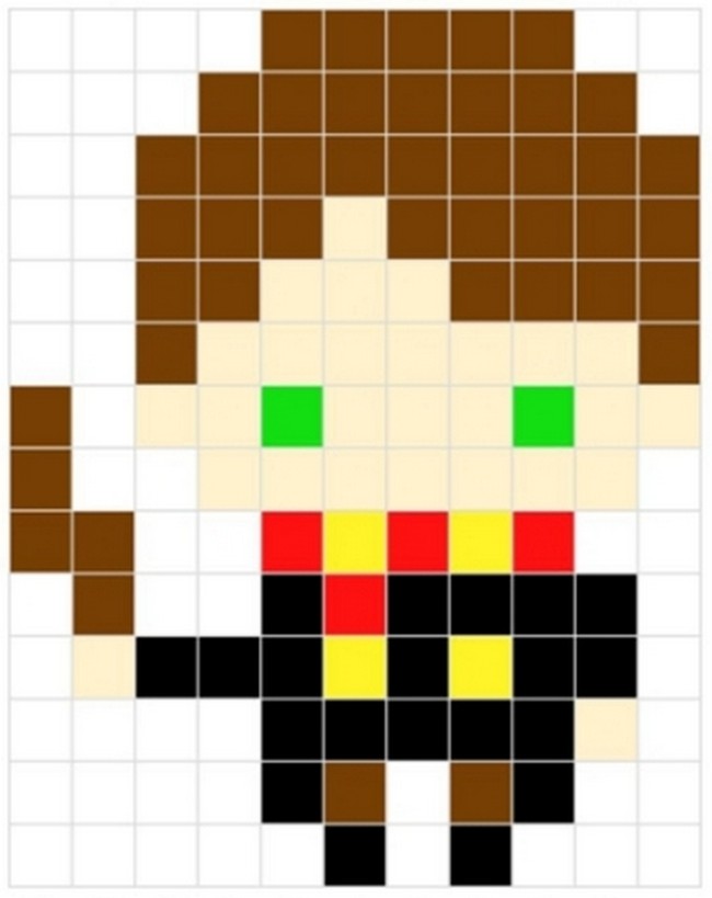 Easy and Small Harry Potter Perler Bead Pattern