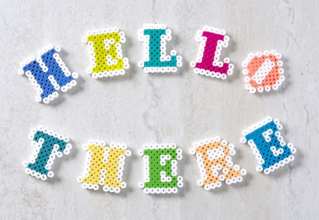 Perler Bead Letters