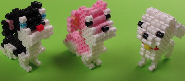Perler hama Beads 3d Dog