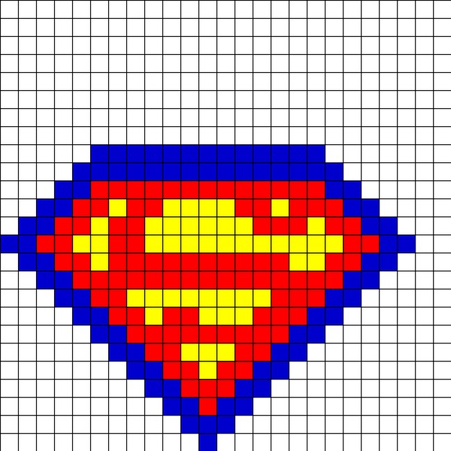 Superman Perler Beads