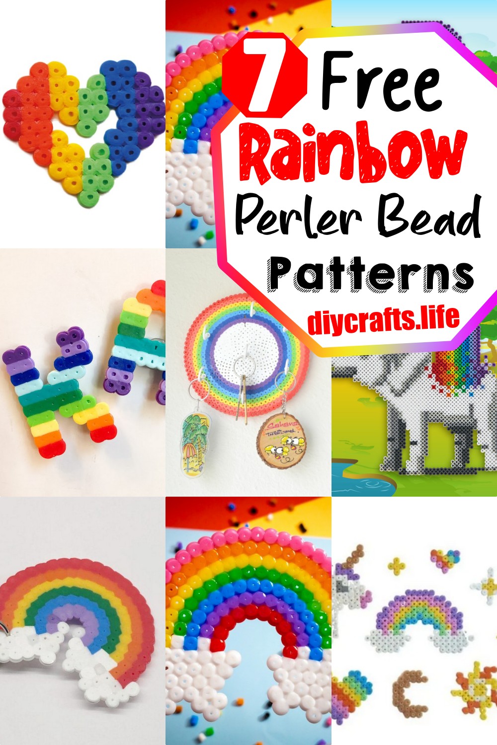 Rainbow Perler Bead Patterns