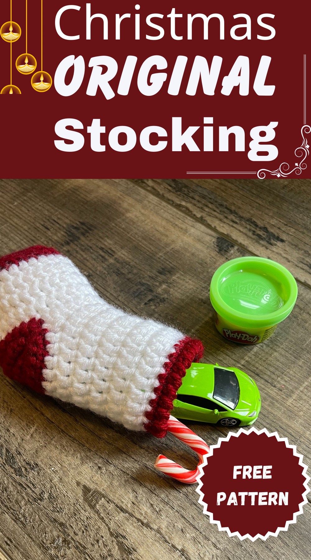 Mini Christmas Stocking Crochet Pattern