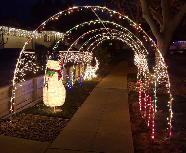 Outdoor light decoration for holiday